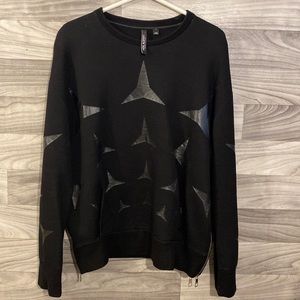Neil Barrett Geometric 3 Point Star Viscose Sweatshirt